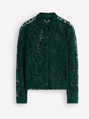 Зеленый - Boden Jersey Lace Shirt - Изображение 5 5