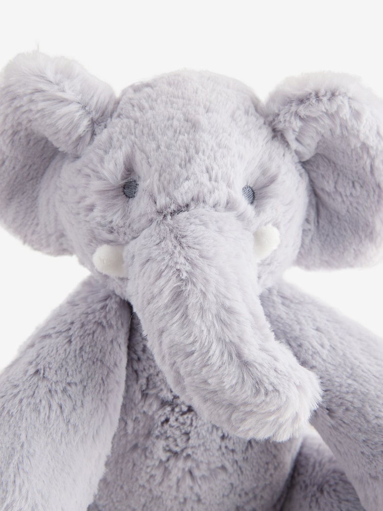 Grey Elephant Soft Plush Toy - Image 2 of 4