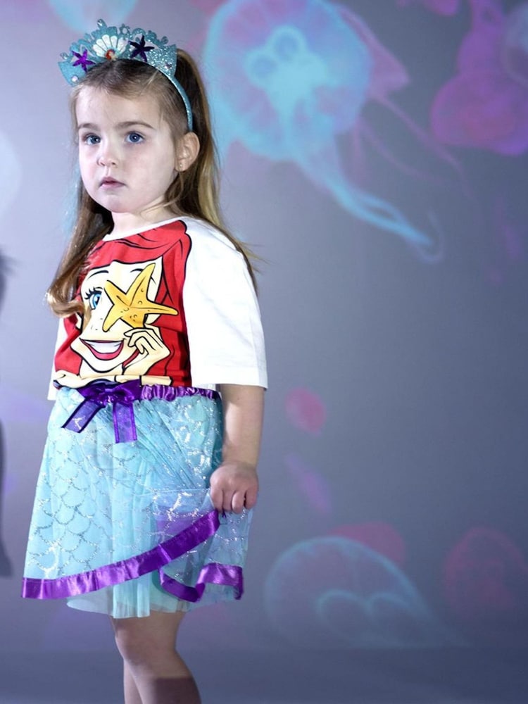 Peers Hardy Blue Disney The Little Mermaid Tutu and Accessories Set Ages 2-8 - Image 6 of 6