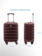 Flight Knight Burgundy 55x35x25cm 4 Wheel ABS Hard Case Cab - Image 2 of 6
