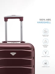 Flight Knight Burgundy 55x35x25cm 4 Wheel ABS Hard Case Cab - Image 3 of 6