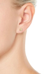 Beaverbrooks 9ct Gold Square Stud Earrings - Image 3 of 4
