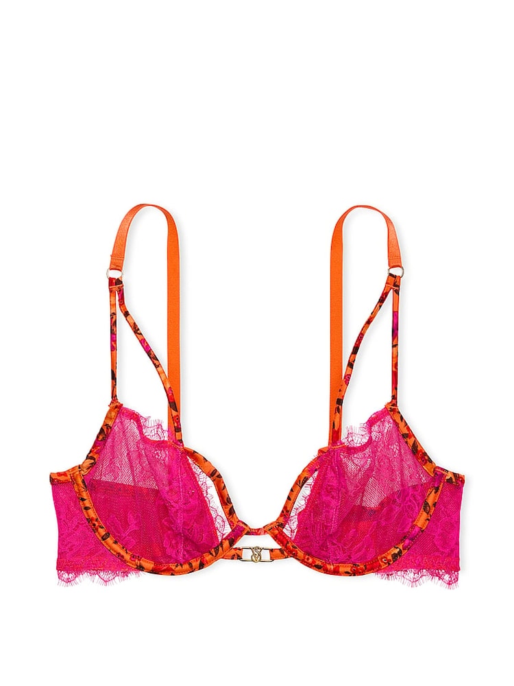 Victoria's Secret Island Vibes Orange Low Cut Demi Bra - Image 2 of 2