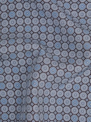 Reiss Blue Elba Silk Geometric Pocket Square - Image 5 of 5