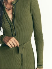 Boden Paula Ribbed Crew Neck Dress - Image 2 sur 6