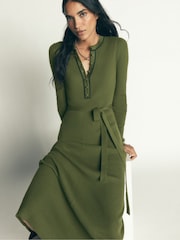 Boden Paula Ribbed Crew Neck Dress - Image 4 sur 6