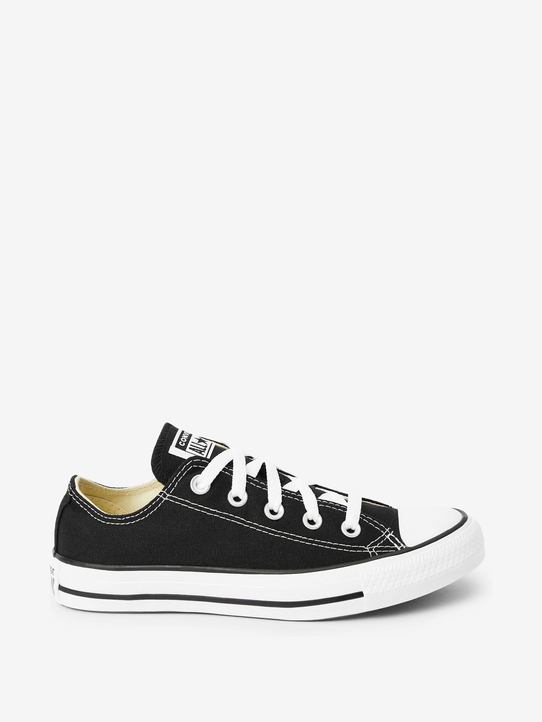Buy Converse Black Wide Fit Chuck Taylor All Star Ox Trainers from Next USA
