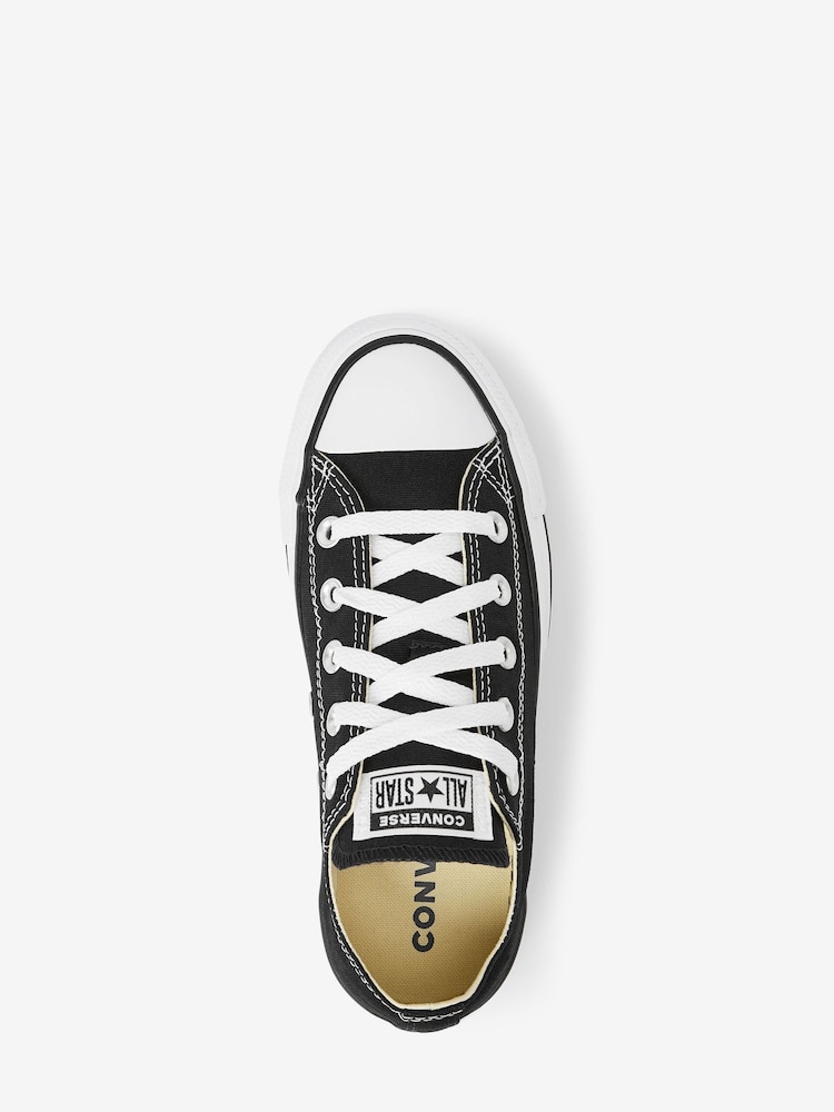 Converse Black Wide Fit Chuck Taylor All Star Ox Trainers - Image 3 of 6