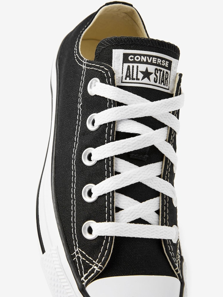 Converse Black Wide Fit Chuck Taylor All Star Ox Trainers - Image 4 of 6