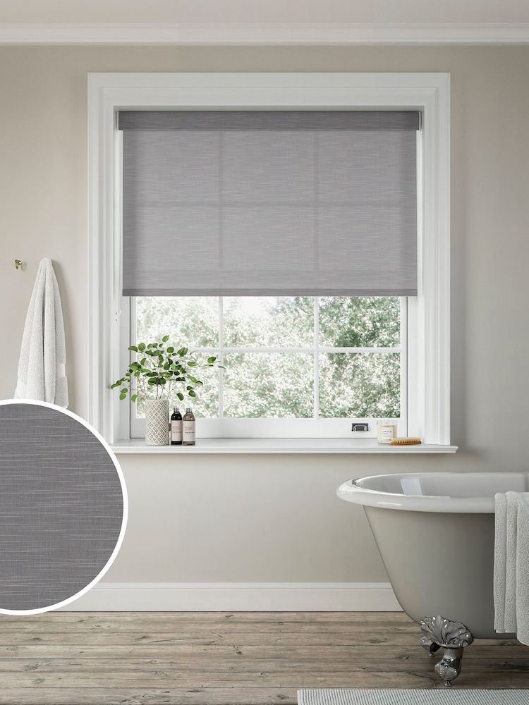 Charcoal Grey Knots Made to Measure Roller Blind - Image 1 of 6