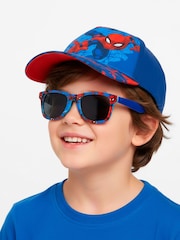 Peers Hardy Blue Spiderman Cap and Sunglasses Set - Image 5 of 6