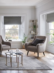 Grey Charcoal Ready Made Blackout Matte Velvet Roman Blind - Image 3 of 12