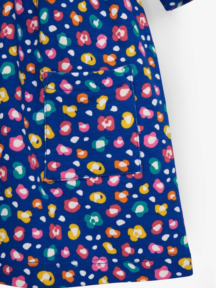 JoJo Maman Bébé Cobalt Girls' Animal Print Dress - Image 2 of 3 JoJo Maman Bébé Cobalt Girls' Animal Print Dress - Image 2 of 3