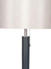Pacific Silver Brushed Silver and Matte Black Floor Lamp - Image 5 of 6