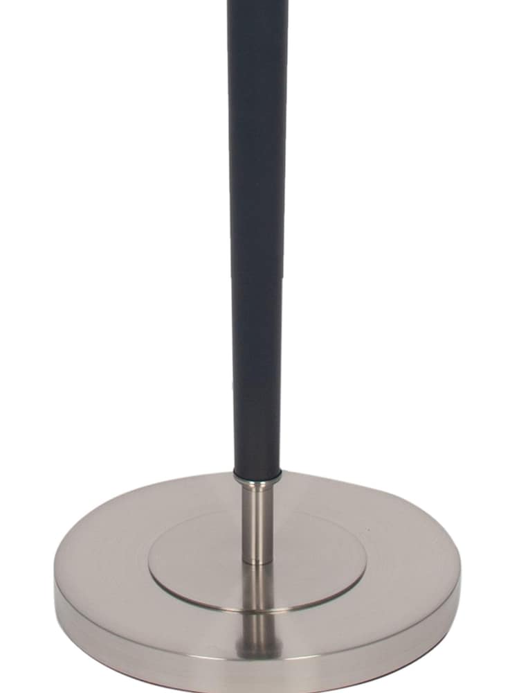 Pacific Silver Brushed Silver and Matte Black Floor Lamp - Image 6 of 6