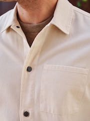 Ecru Natural Twill Shacket - Image 5 of 7
