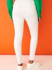 F&F Skinny Contour White Jeans - Image 3 of 5