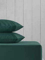 Green Dark Cotton Rich Deep Fitted Sheet - Image 1 of 2