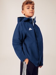 adidas Navy Entrada Rain Jacket - Image 2 of 8