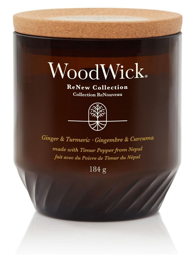 Woodwick Natural ReNew Medium Ginger Tumeric Scented Candle - Image 2 of 4