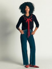 Niebieski - Boden Mae Fair Isle Cardigan - Obraz 1 z 7