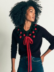 Niebieski - Boden Mae Fair Isle Cardigan - Obraz 4 z 7