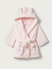 The White Company Baby Pink 100% Cotton Bunny Ears Dressing Gown - Image 3 of 4