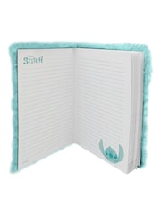Peers Hardy Blue Stitch 3D plush A5 diary with lock - Image 3 of 4
