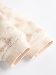 Natural Animal Print 2.5 Tog Fleece Long Sleeve Zip Sleep Bag - Image 7 of 8