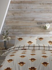 Fusion Yellow Highland Cow Easy Care Duvet Cover And Pillowcase Set - Image 1 of 2