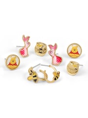 Peers Hardy Yellow Disney Winnie The Pooh 4Pcs Earrings Set - Image 2 of 4