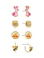 Peers Hardy Yellow Disney Winnie The Pooh 4Pcs Earrings Set - Image 3 of 4
