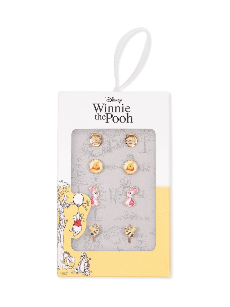 Peers Hardy Yellow Disney Winnie The Pooh 4Pcs Earrings Set - Image 4 of 4 Peers Hardy Yellow Disney Winnie The Pooh 4Pcs Earrings Set - Image 4 of 4