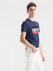Levi's® Navy Blue 100% Cotton Sportswear Graphic T-Shirt - Image 3 of 4