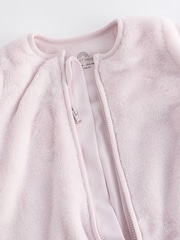 Lilac Purple 2.5 Tog Fleece Long Sleeve Zip Sleep Bag - Image 6 of 9