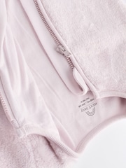 Lilac Purple 2.5 Tog Fleece Long Sleeve Zip Sleep Bag - Image 7 of 9