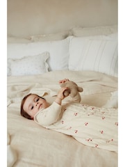 Natural Quilted Cherry Baby 2.5 Tog 100% Cotton Sleep Bag - Image 15 of 16