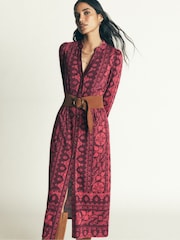 Boden Light Purple Juliet Jersey Midi Dress - Image 1 of 5