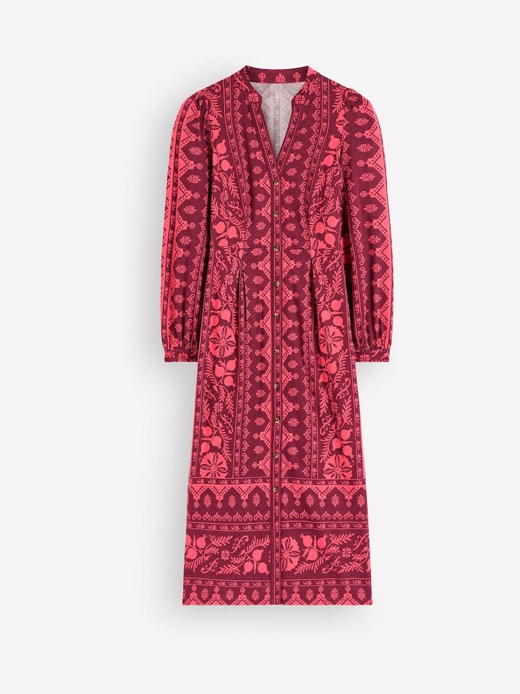 Boden Light Purple Juliet Jersey Midi Dress - Image 5 of 5