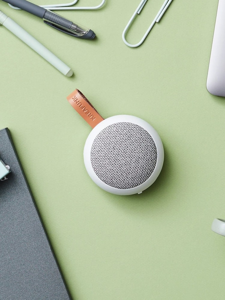 Kreafunk White aGO 2 Fabric Bluetooth Speaker - Image 1 of 3 Kreafunk White aGO 2 Fabric Bluetooth Speaker - Image 1 of 3