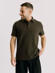 أخضر - Kem Collection Textured Polo Shirt - صورة 1 من 4