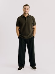 أخضر - Kem Collection Textured Polo Shirt - صورة 2 من 4