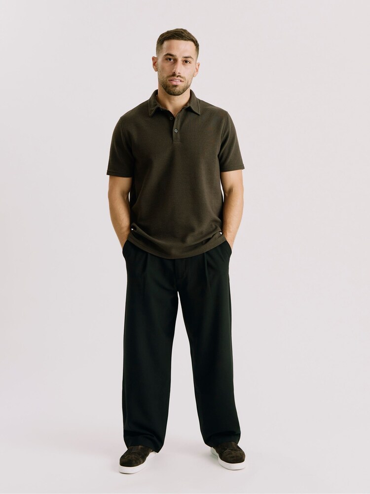 أخضر - Kem Collection Textured Polo Shirt - صورة 2 من 4