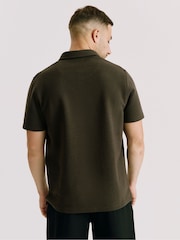أخضر - Kem Collection Textured Polo Shirt - صورة 3 من 4