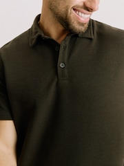 أخضر - Kem Collection Textured Polo Shirt - صورة 4 من 4