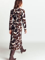 Boden Brown Una Cord Midi Dress - Image 2 of 5