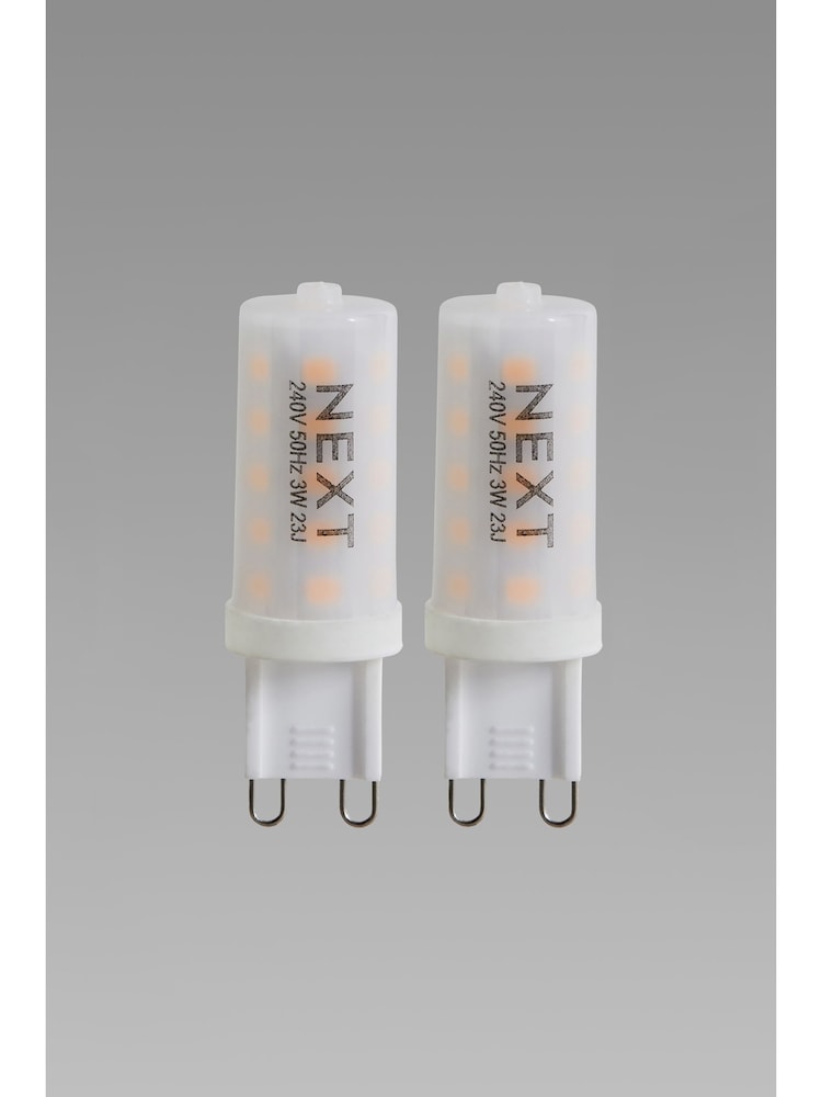 2 Pack 3W LED G9 Dimmable Light Bulbs - Image 2 of 4