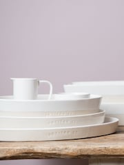 Artisan Street White Large Oval Platter - Image 1 of 4