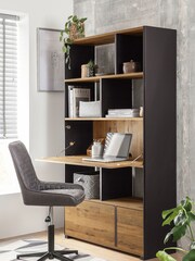 Dark Bronx Oak Effect Display Desk - Image 1 of 8