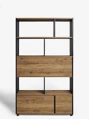 Dark Bronx Oak Effect Display Desk - Image 6 of 8